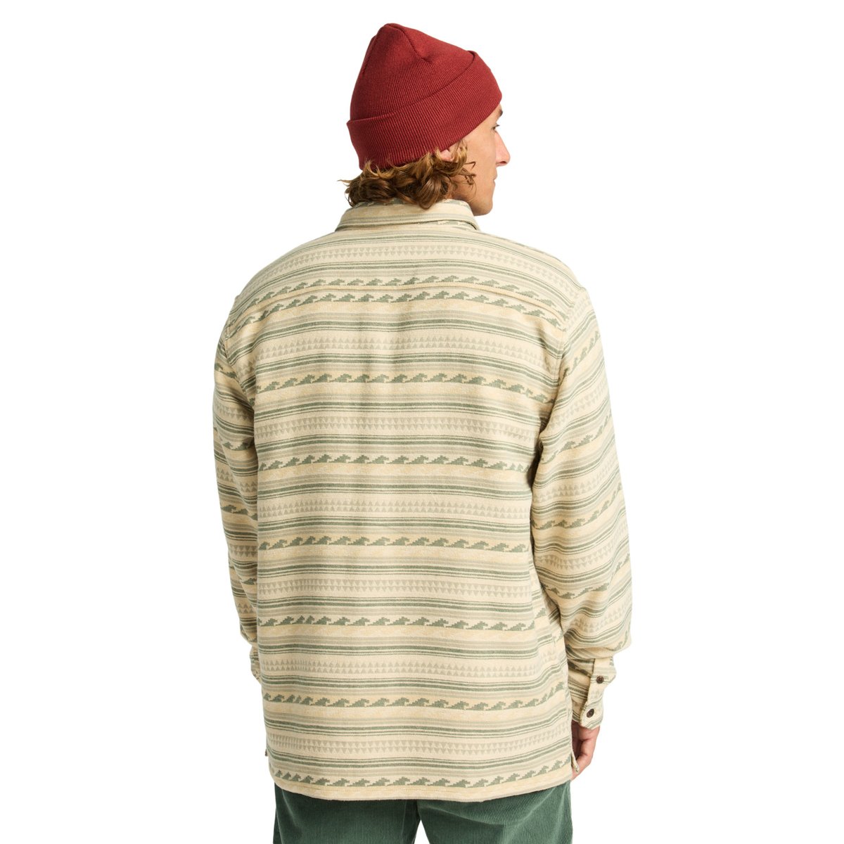 Top tissé texturé tissé teint OFFSHORE JACQUARD FLANNEL vert hunter, BILLABONG