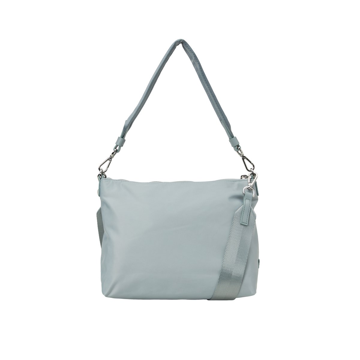 Sac Hobo modèle Caren en matériau recyclé hydrofuge bleu clair, MARC O'POLO