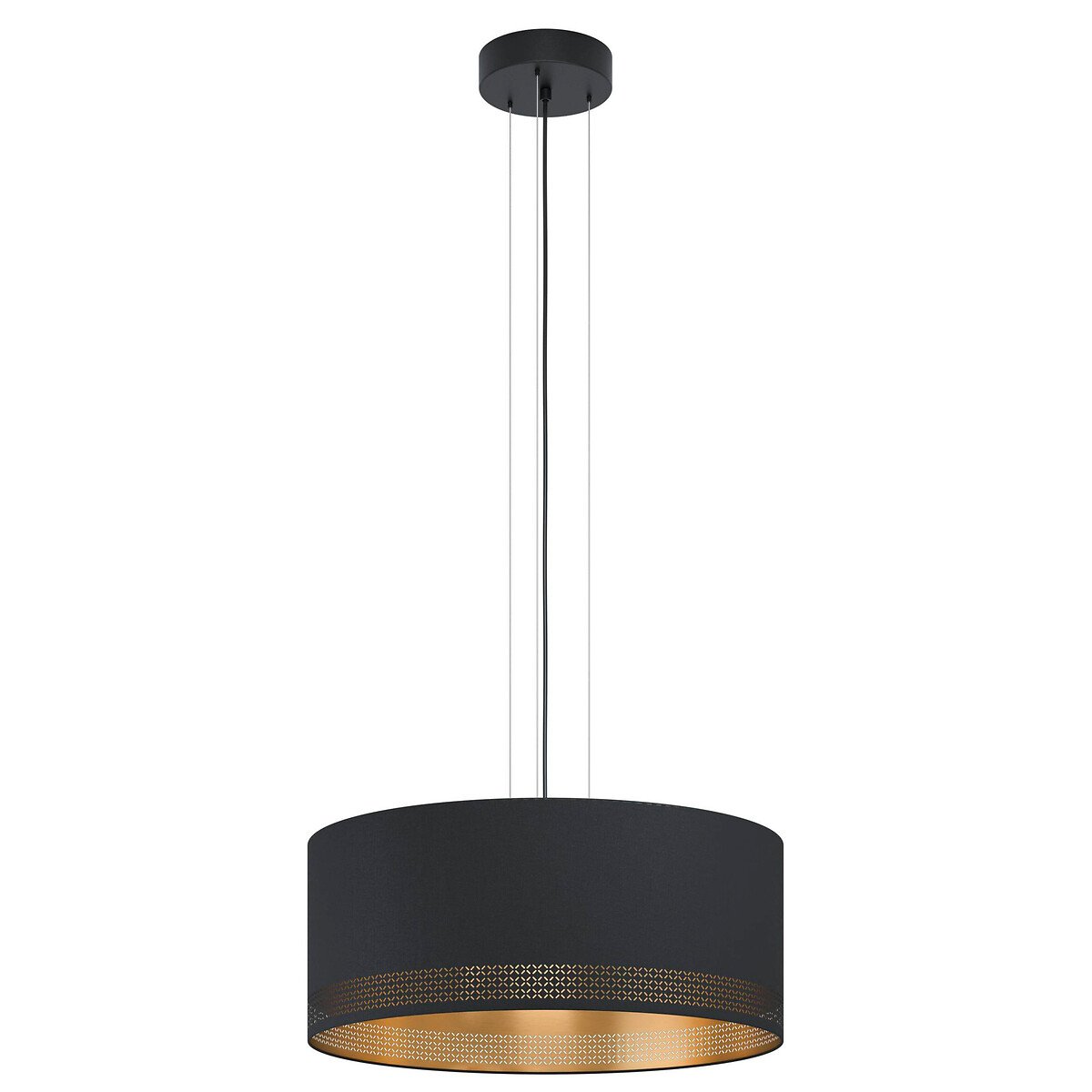 Candeeiro de teto ESTEPERRA, da Eglo preto/dourado, EGLO