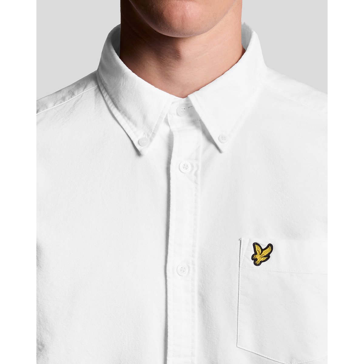 Chemise Oxford en coton boutonné blanc, LYLE & SCOTT