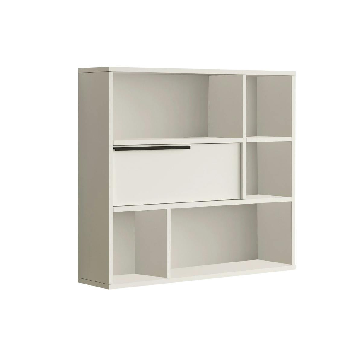 Etagère murale 5 niches, 1 porte MARFA blanc, PIER IMPORT