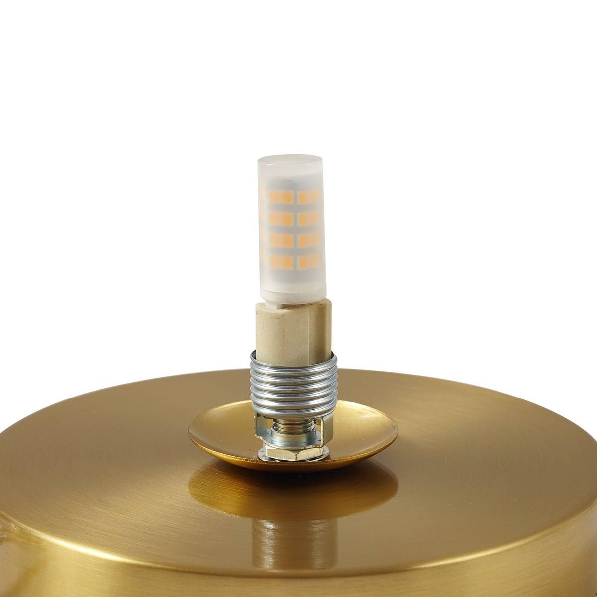 Lampe à poser en verre moderne, Kupla transparent, blanc, LINDBY