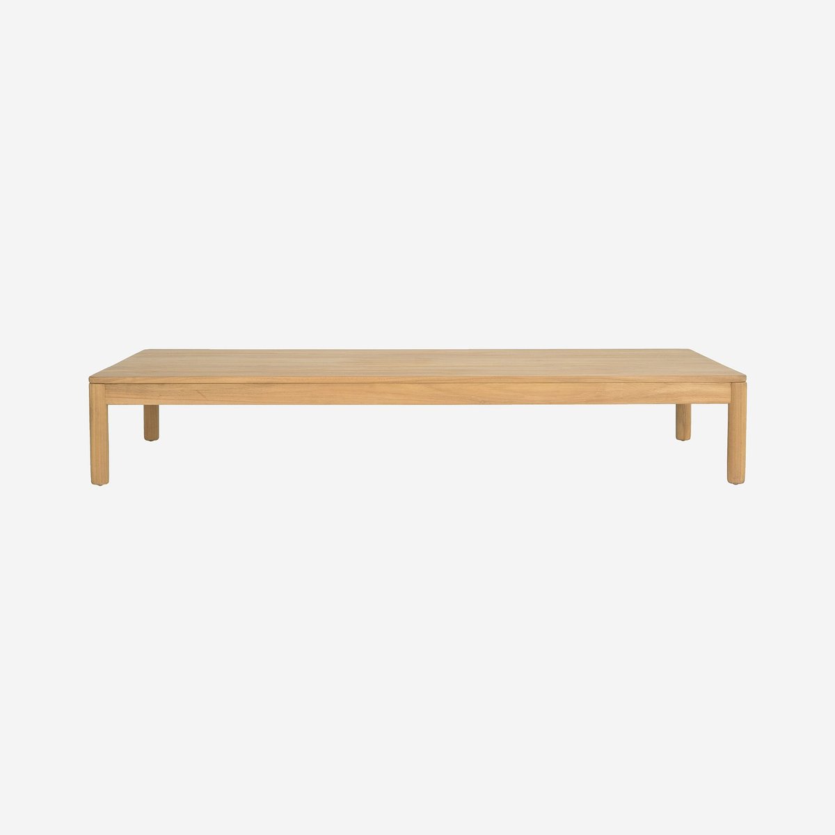 Table basse de jardin en teck massif FIGARI naturel clair, HABITAT