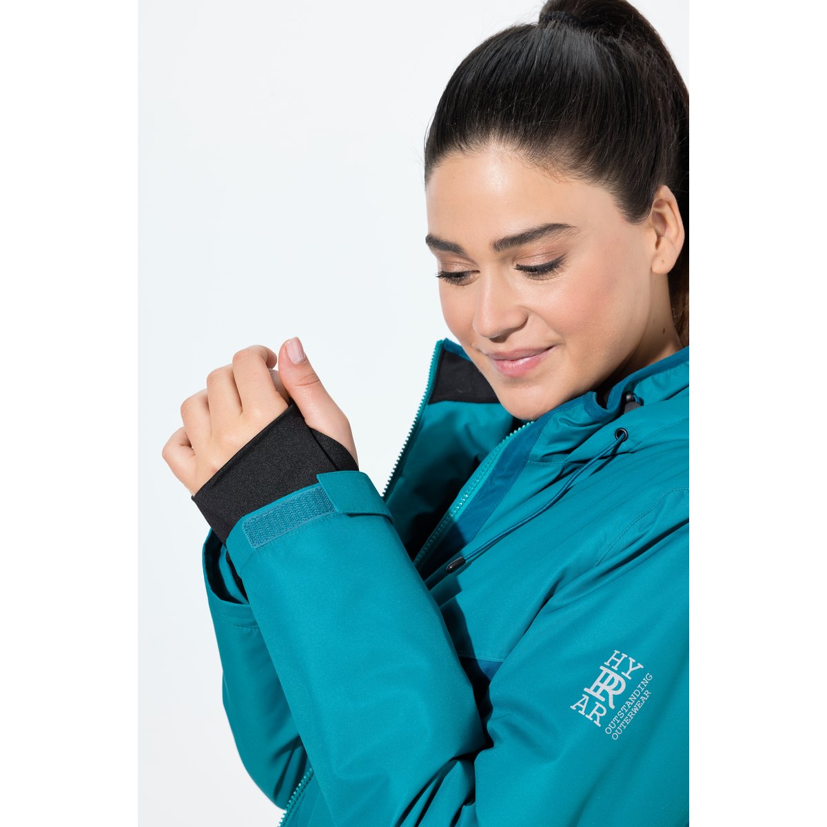 Veste technique HYPRAR à capuche émeraude, ULLA POPKEN