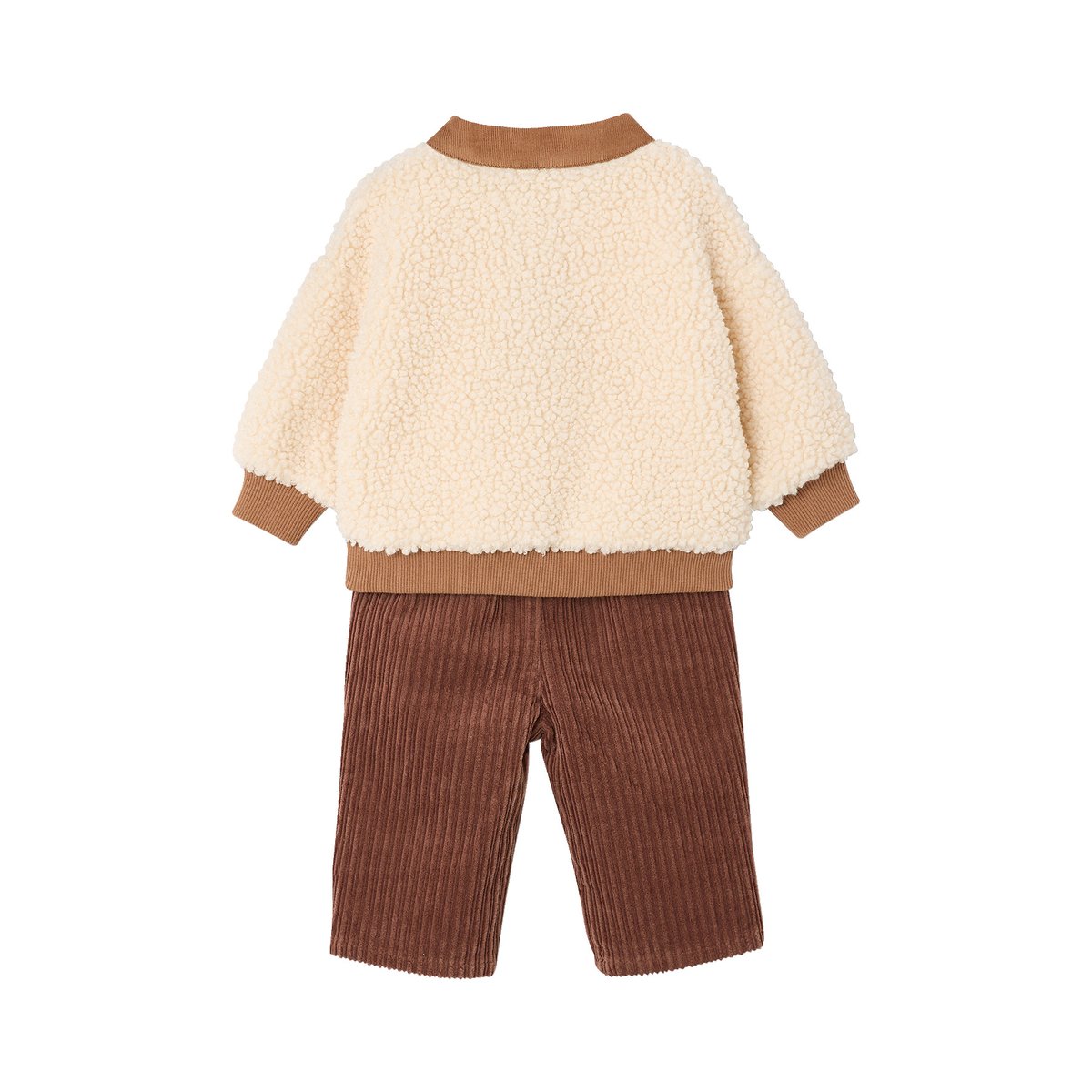 Ensemble sweat et pantalon cacao, VERTBAUDET