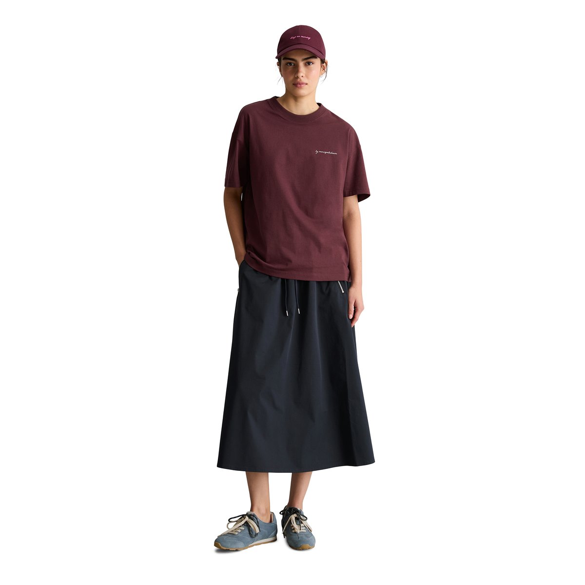 T-shirt relaxed avec impression dans le dos rouge foncé, MARC O’POLO DENIM