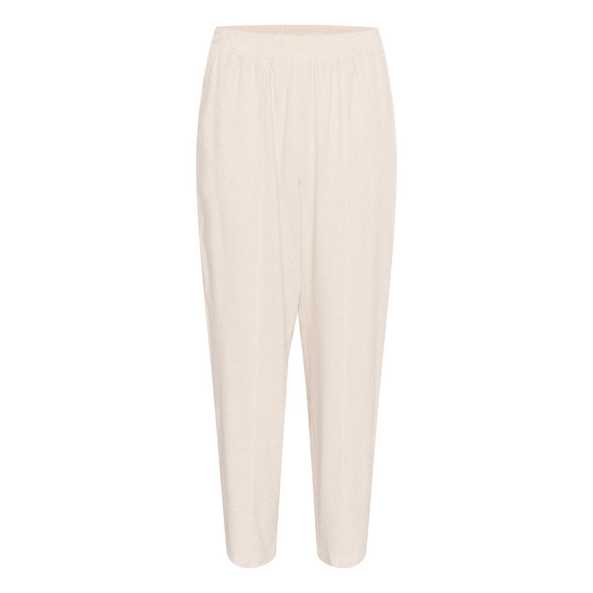 Casual pants beige light sand linen, KAFFE