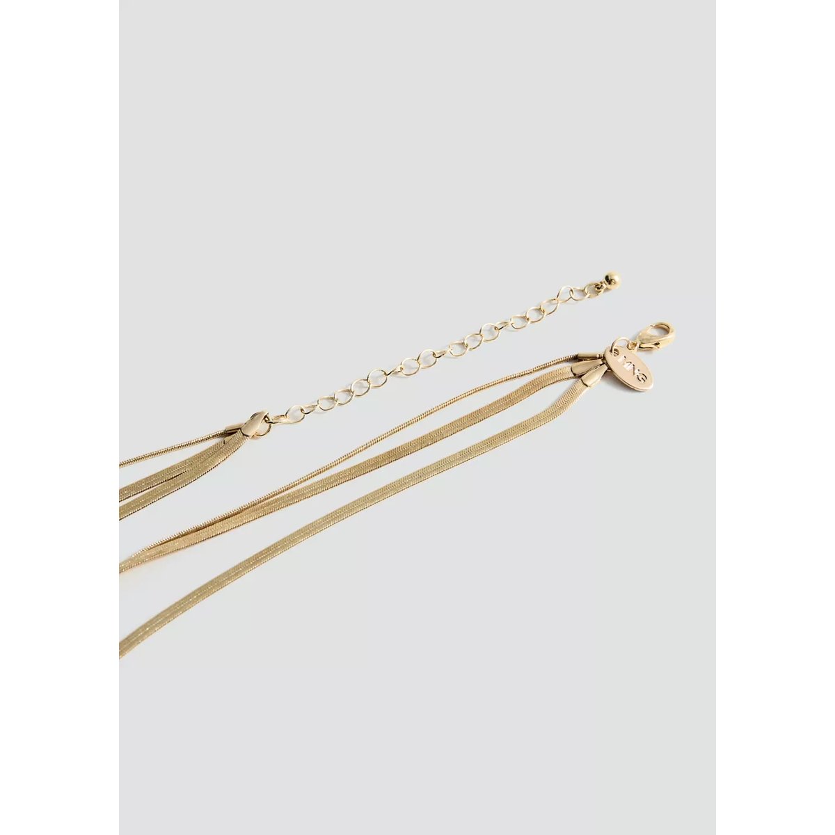 Collier long combiné or, MANGO