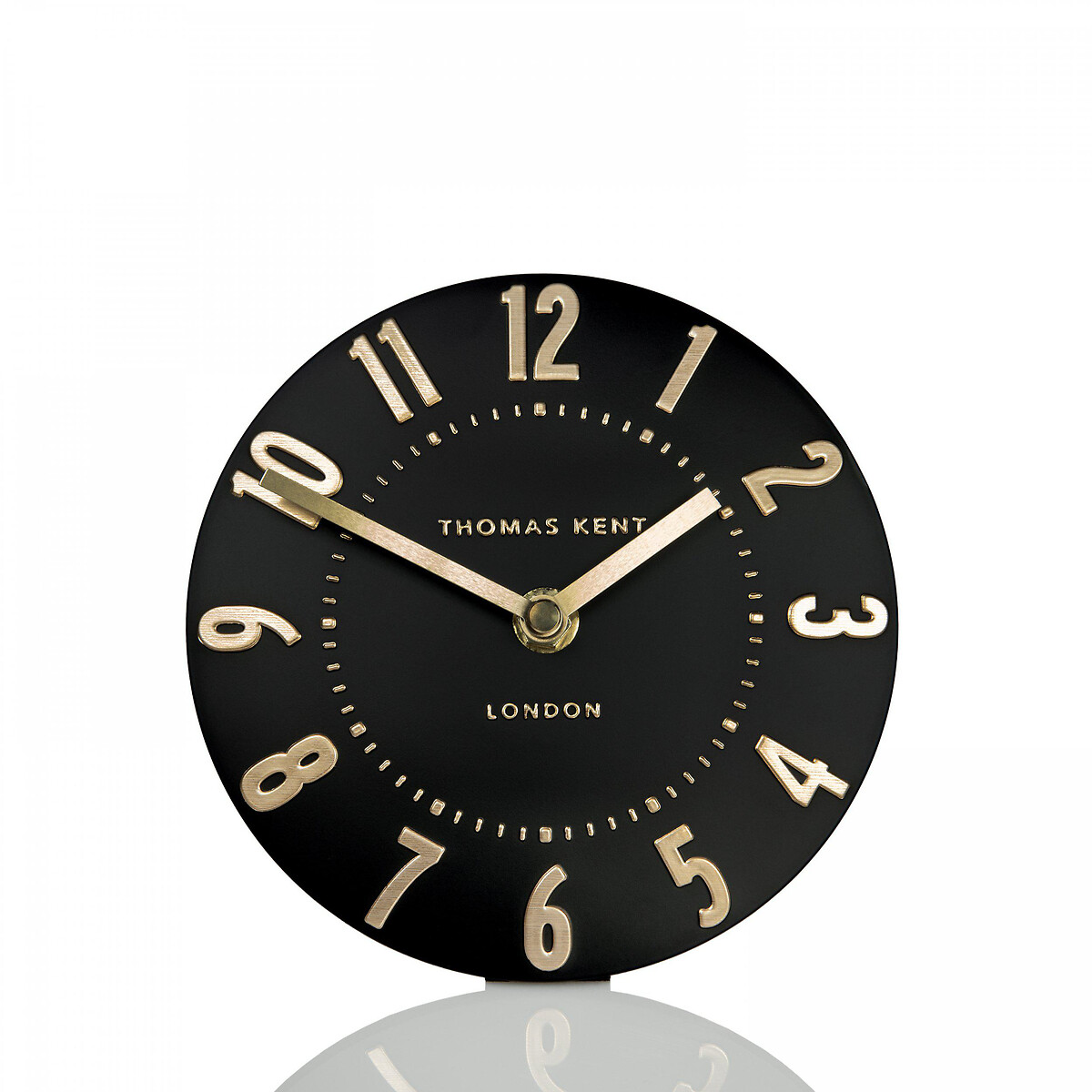 Mulberry 6" Mantel Clock black, THOMAS KENT