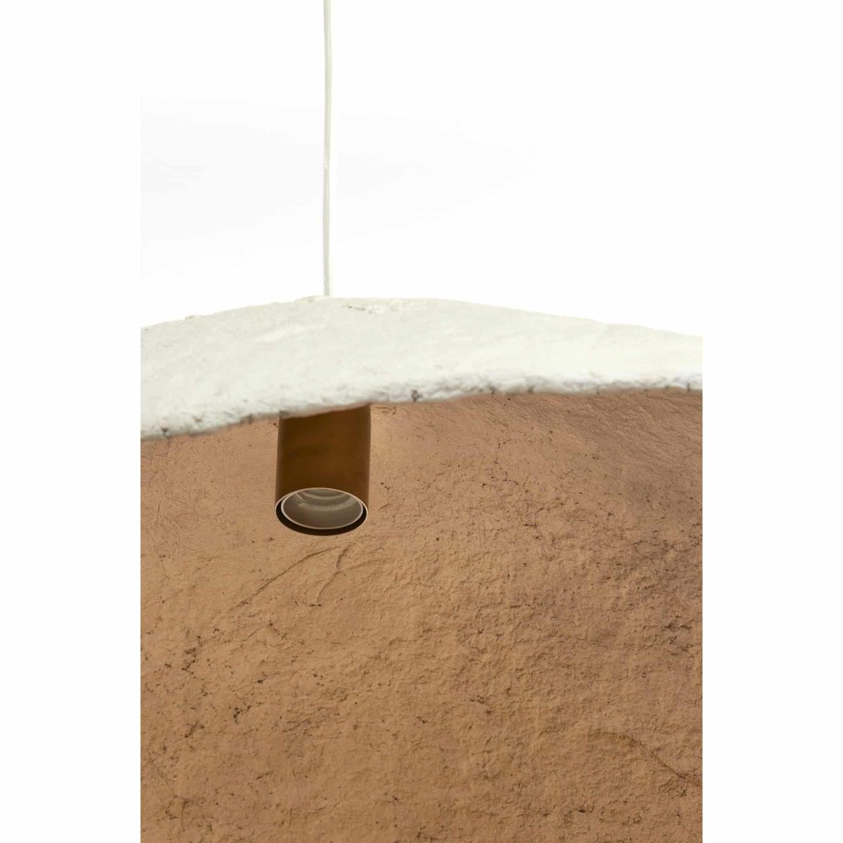 Lampe Suspendue Papier LONIA crème, LIGHT & LIVING