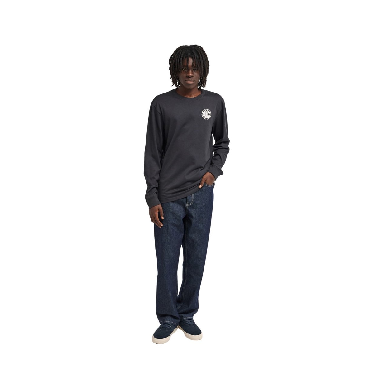 T-shirt manches longues SEAL BP noir off black, ELEMENT