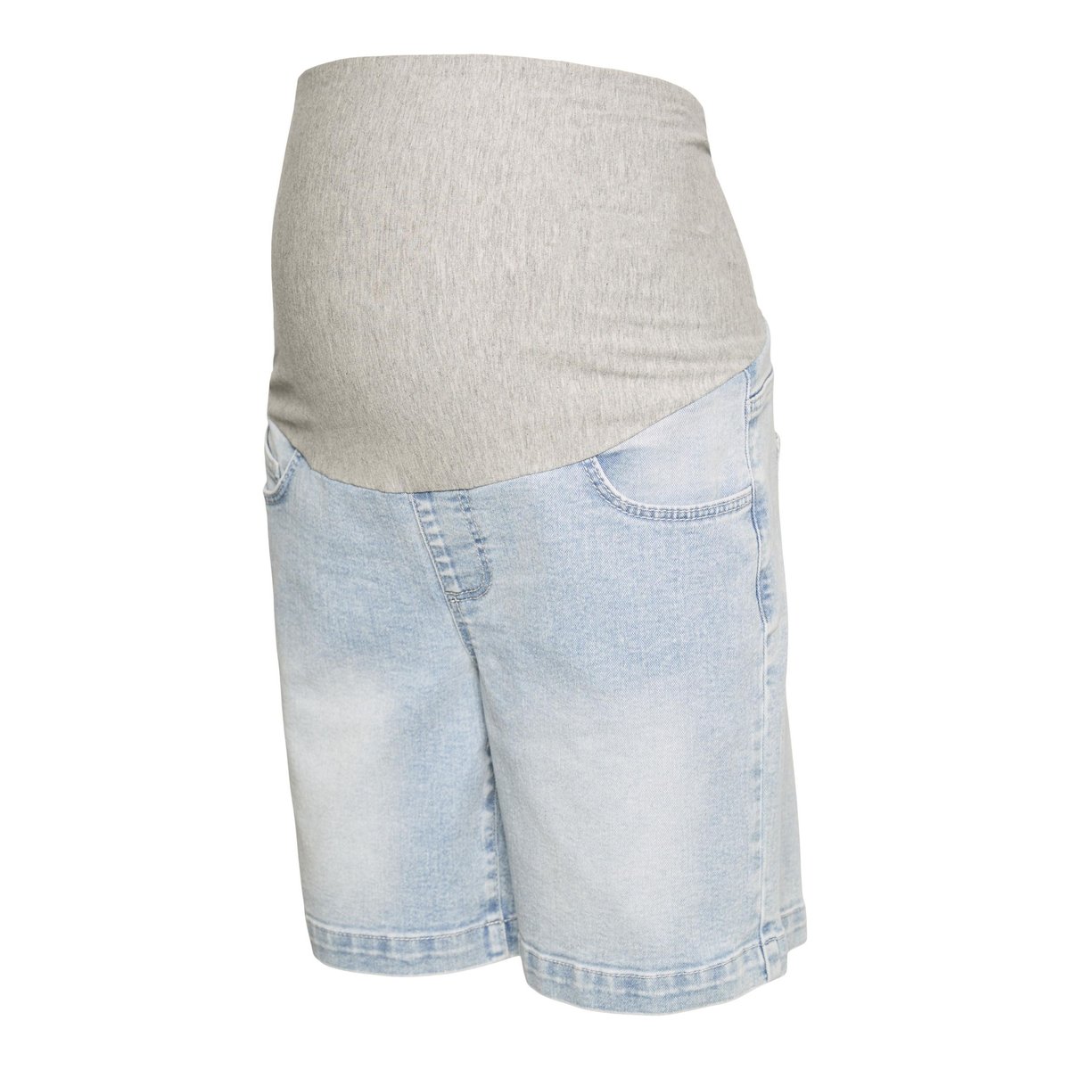 Short En Denim light blue denim, MAMA LICIOUS