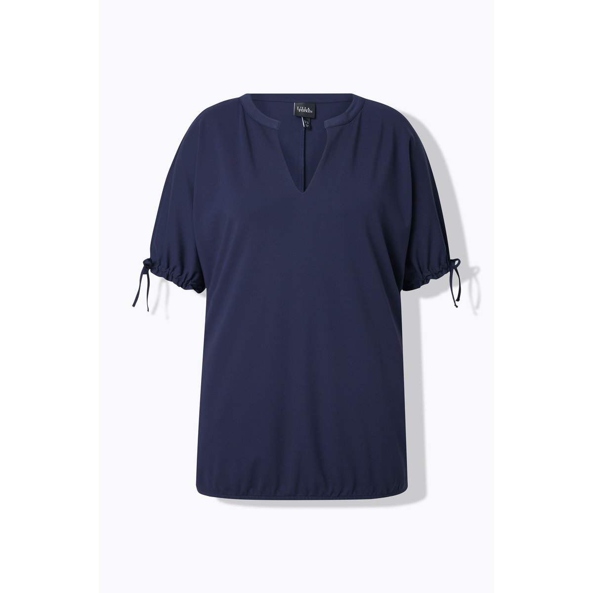 Sweat-shirt oversize. Col tunisien marine, ULLA POPKEN