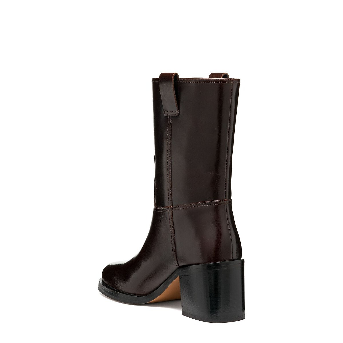 Bottines talons en cuir, SOBIMA marron foncé, GEOX