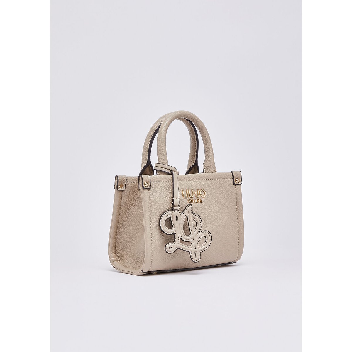 Mini sac avec bandoulière jacquard blanc, LIU JO