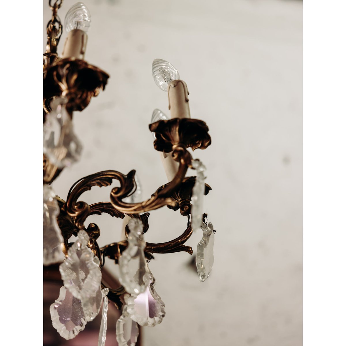 Suspension en cristal au style ancien Sonia N°302 - Bon état transparent, DEBONGOUT
