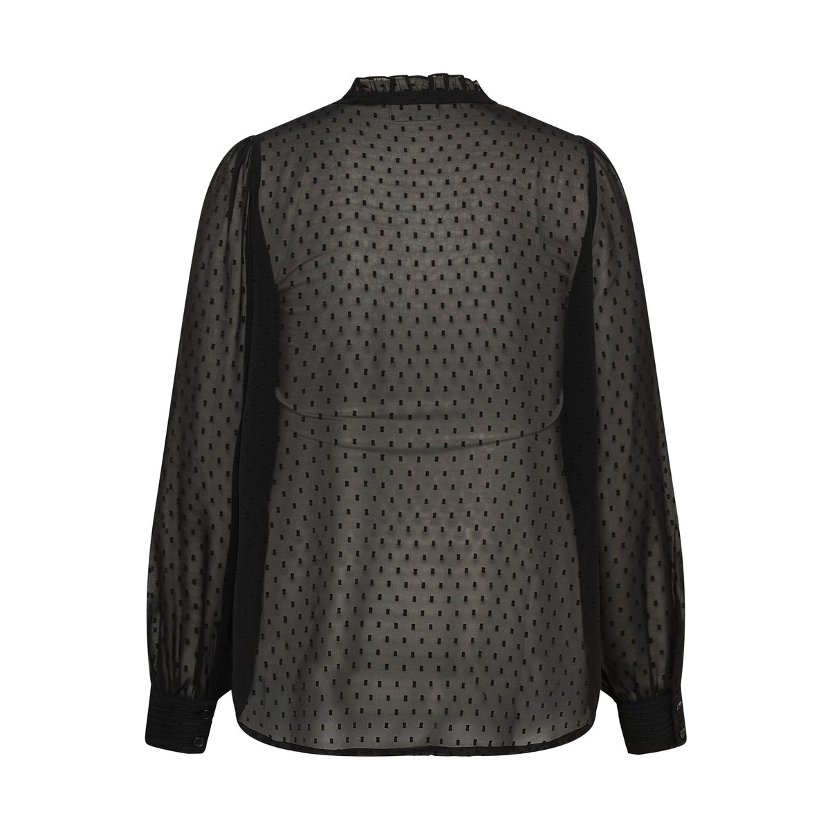 Chemise à manches longues noir black deep, KAFFE CURVE