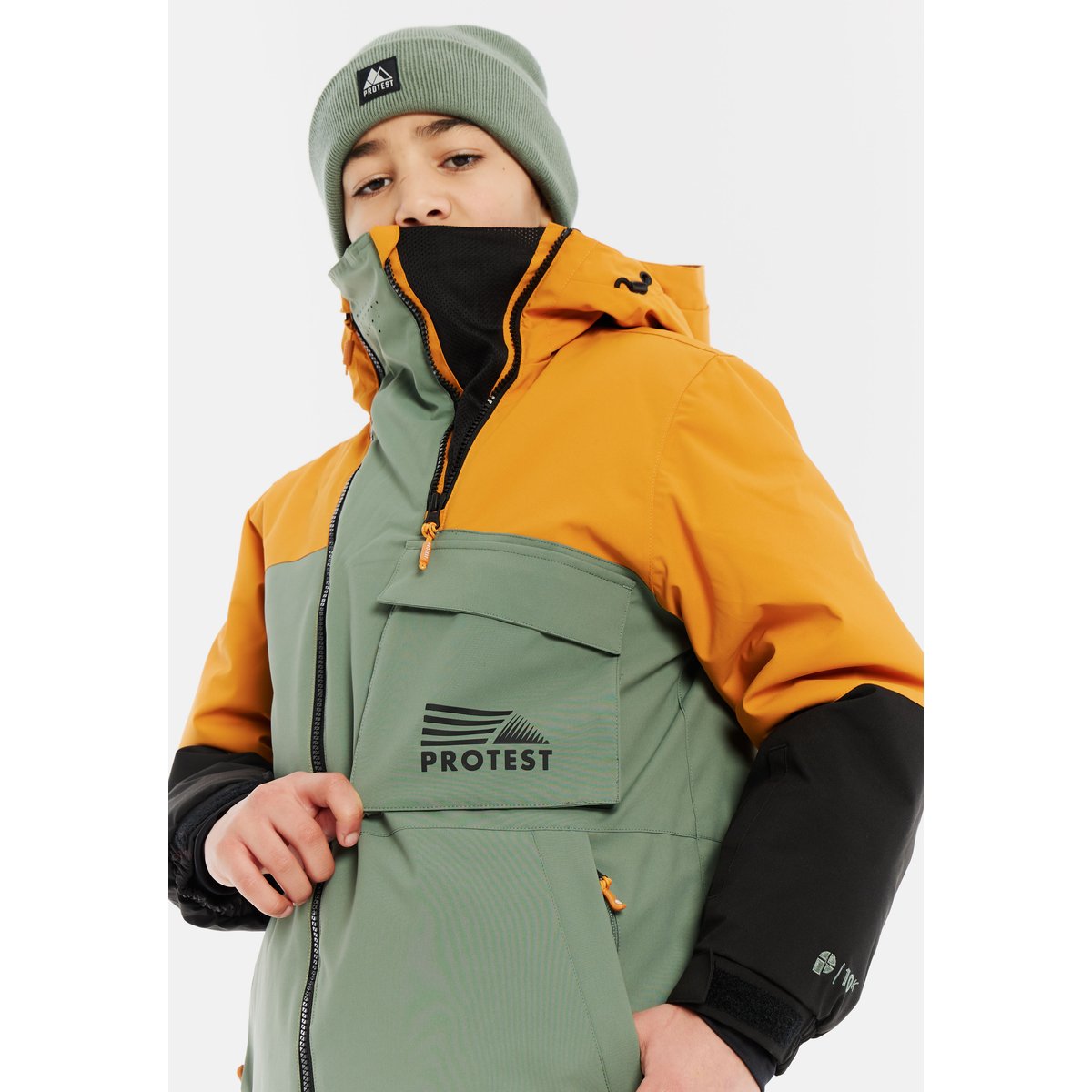 Veste de ski et de snowboard PRTTRAX JR aspen green, PROTEST