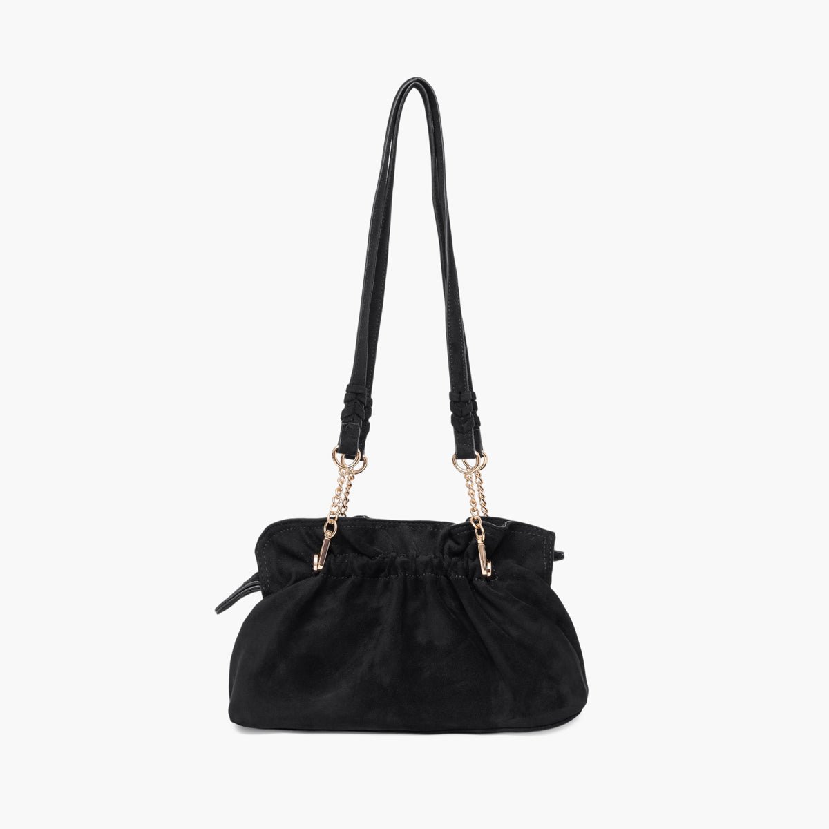 Sac porté épaule M Teana noir,doré, LOLLIPOPS