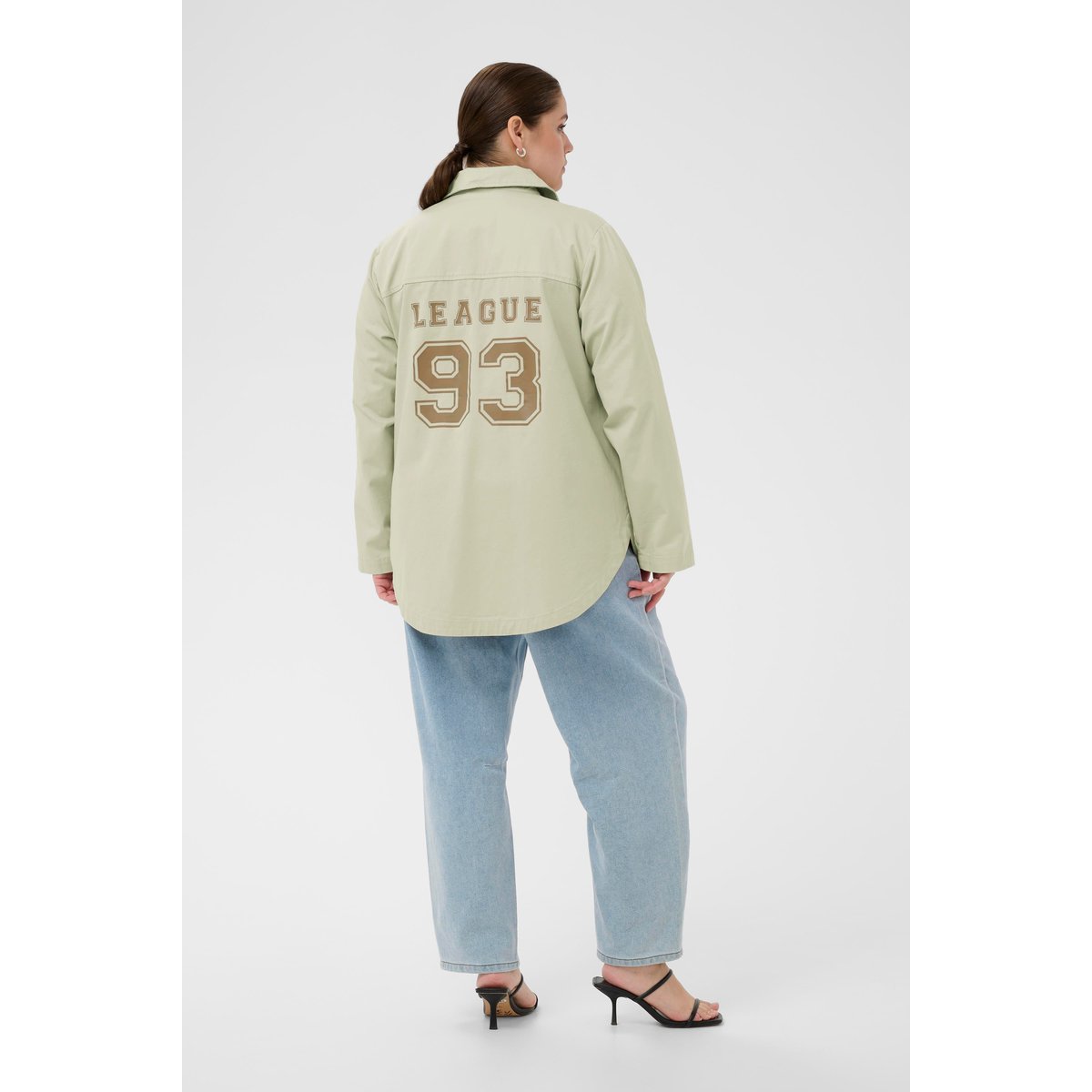 Manteau beige feather gray, KAFFE CURVE