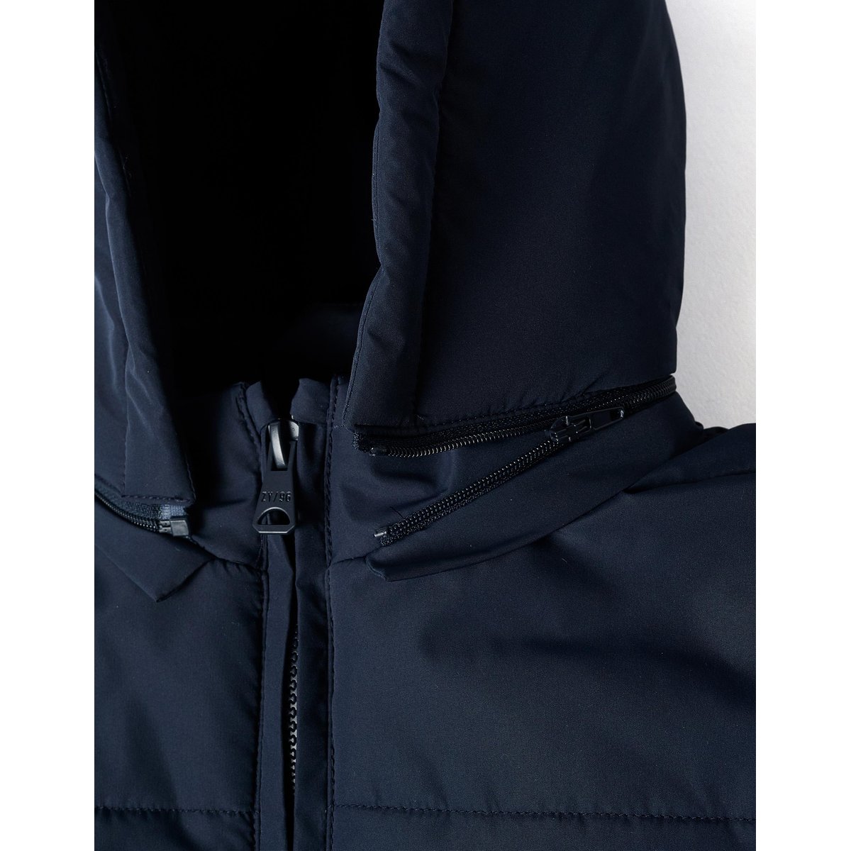 Doudoune avec capuche et doublure en polaire bleu foncé, ZIPPY
