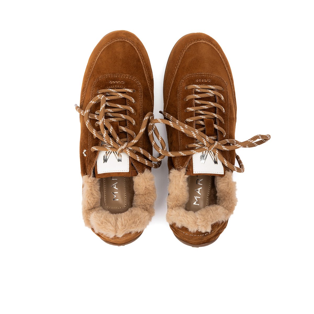 Baskets cuir Bellechase tabaco, MARTINELLI