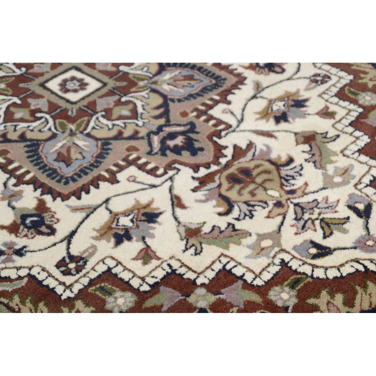Tapis de salon en style oriental - ROYAL HERIZ crème / brun, THEKO