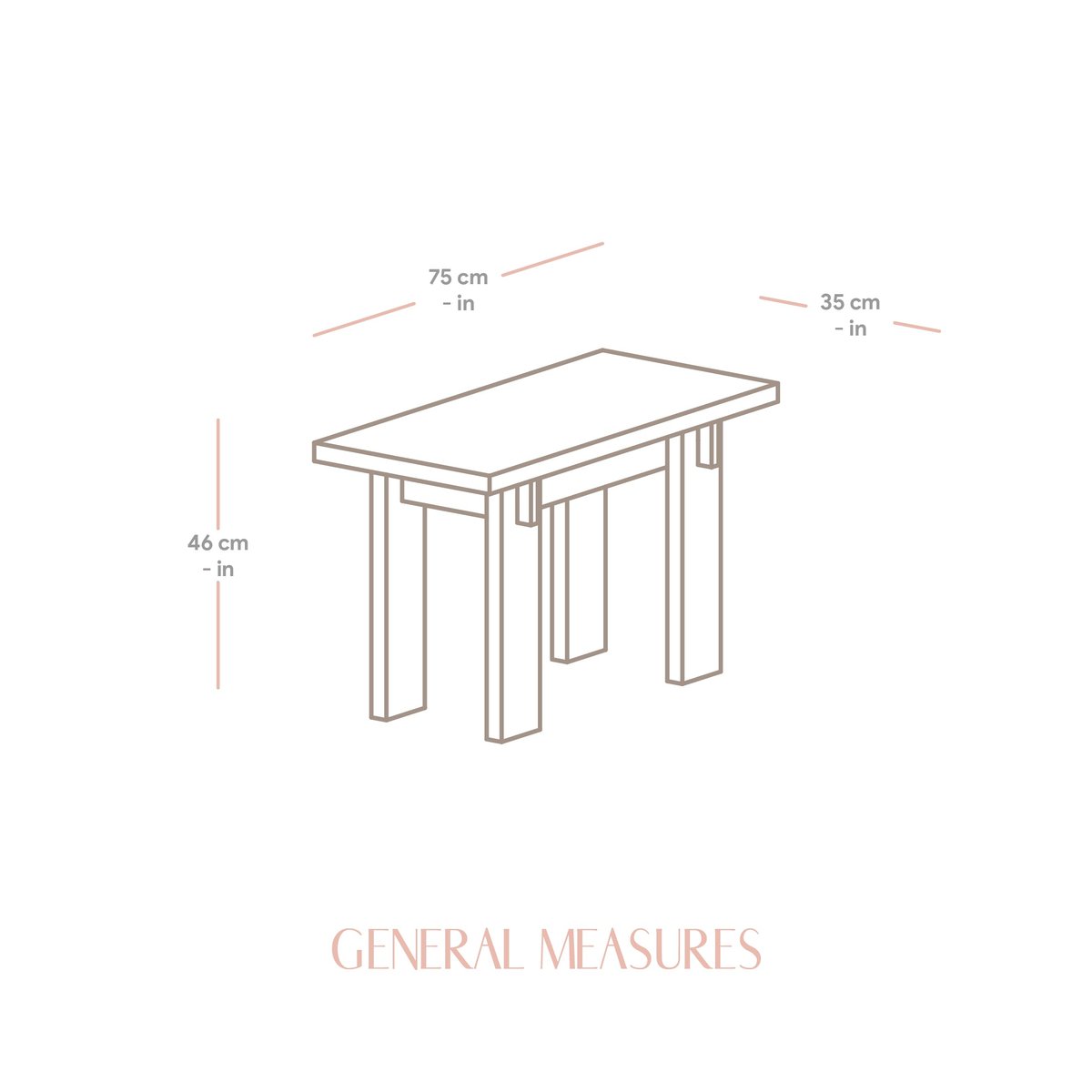 Banc en pin massif verni BEGUR PETIT bois clair, NAAN FURNITURE