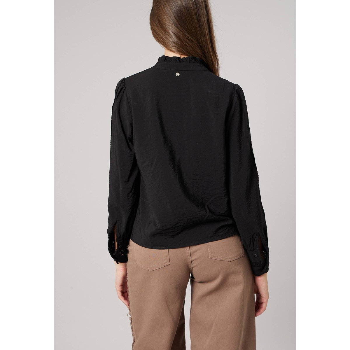 Chemise rétro femme MELODIE black, DEELUXE
