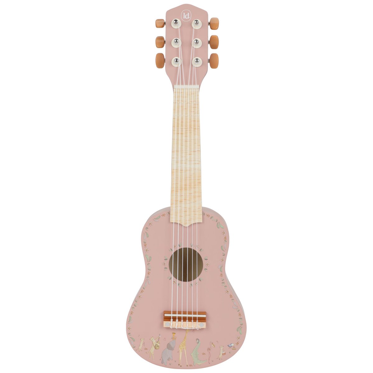 Guitare rose, bois, LITTLE DUTCH