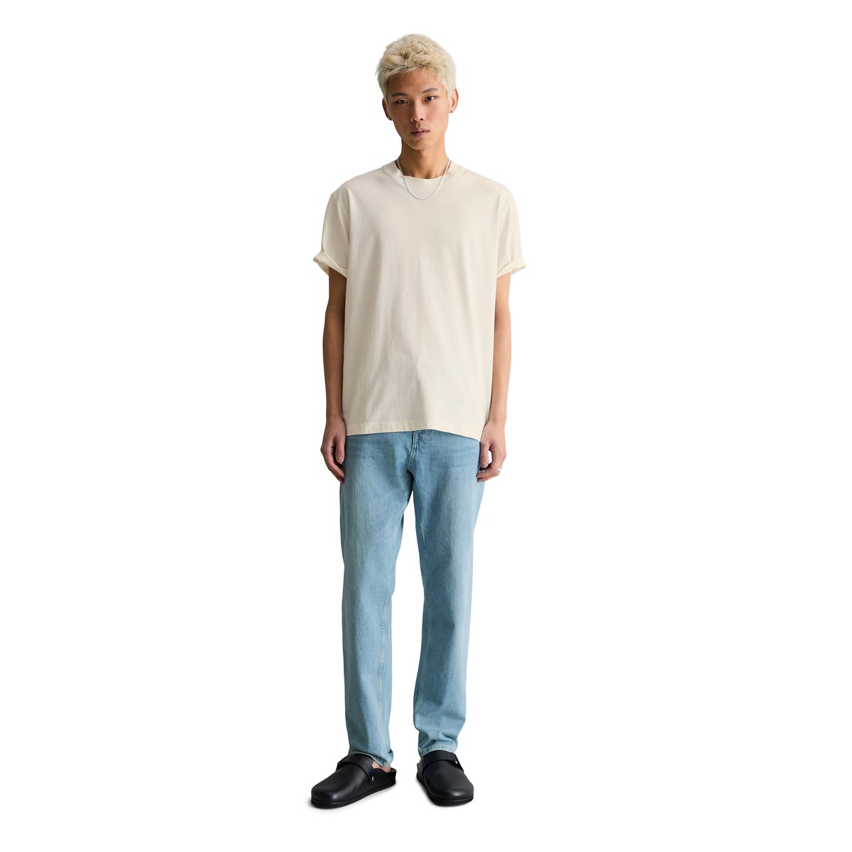 T-shirt relaxed en pur coton bio blanc naturel, MARC O’POLO DENIM