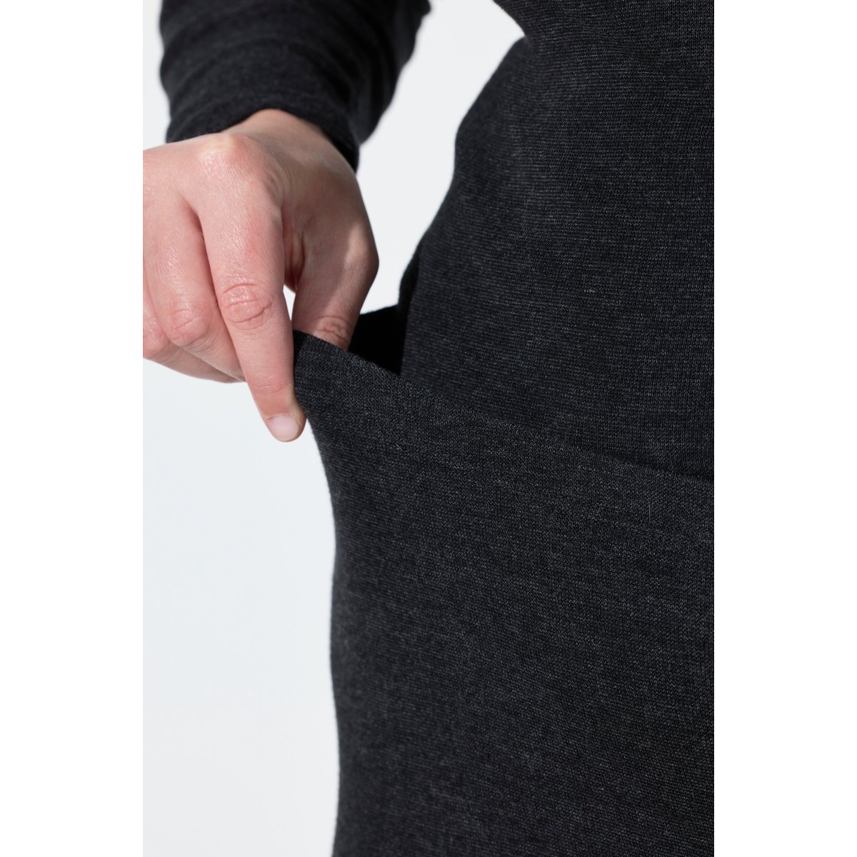 Legging thermique slim à taille élastique noir, ULLA POPKEN