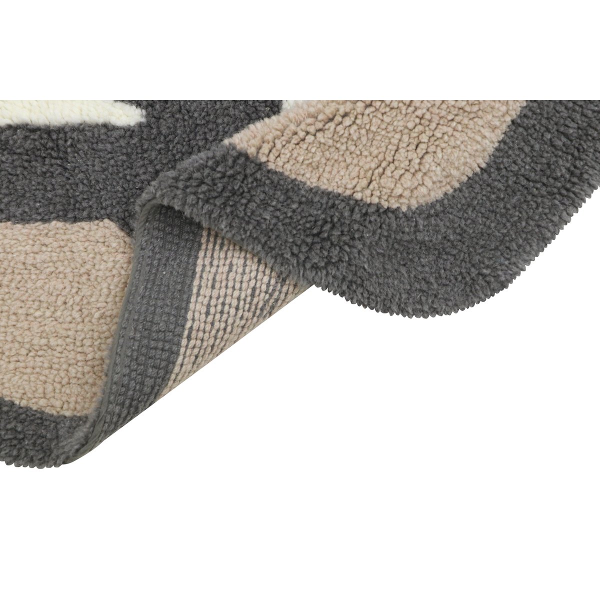 Tapis en laine BatBoy EDGAR PLANS noir, LORENA CANALS