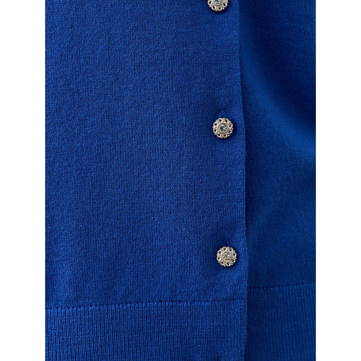 Cardigan boutons-bijoux bleu, DAXON