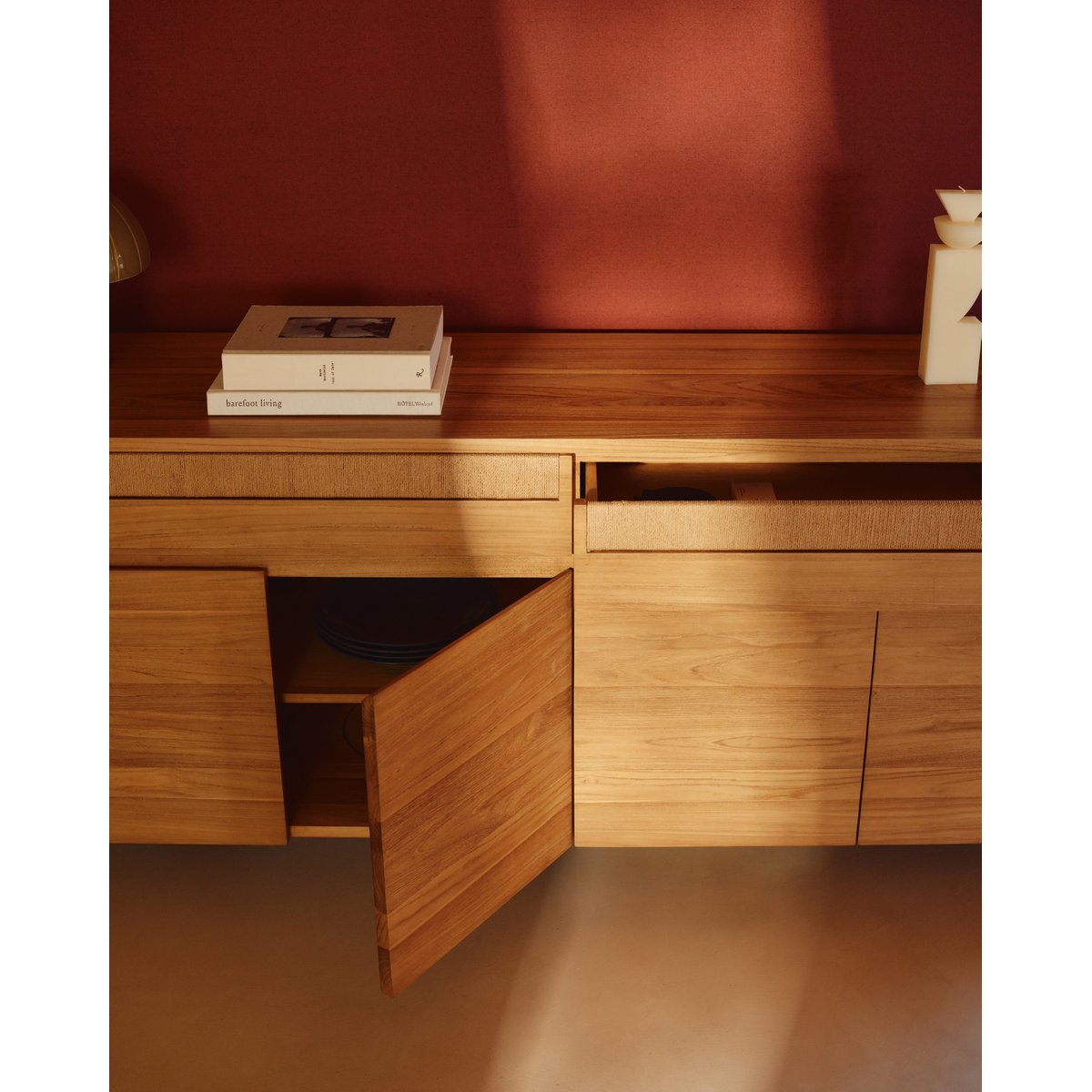 Buffet teck 180 cm - NEO couleur unique, HANNUN