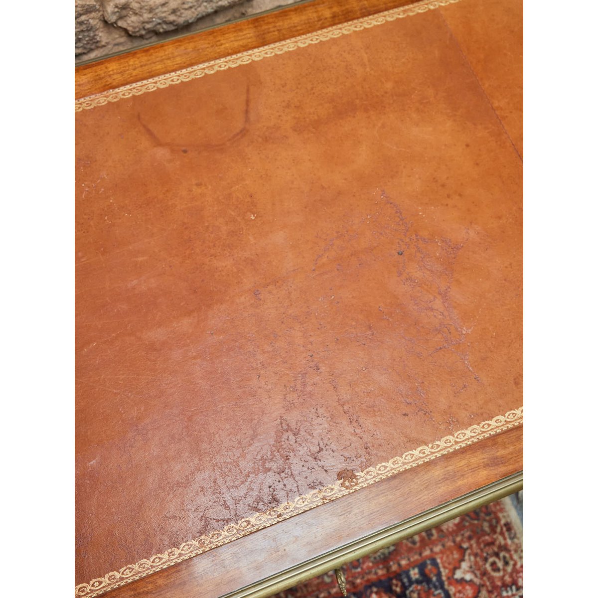 Grand bureau style Louis XV en bois Edouard N°1009 - Bon état bois clair, DEBONGOUT