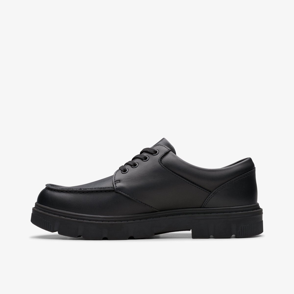 Derbies Cuir Coupe Large LORCAM EDGE Y noir, CLARKS