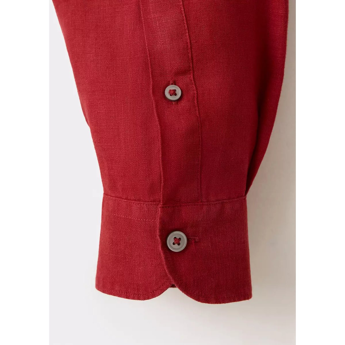Chemise 100 % lin regular-fit rouge, MANGO MAN
