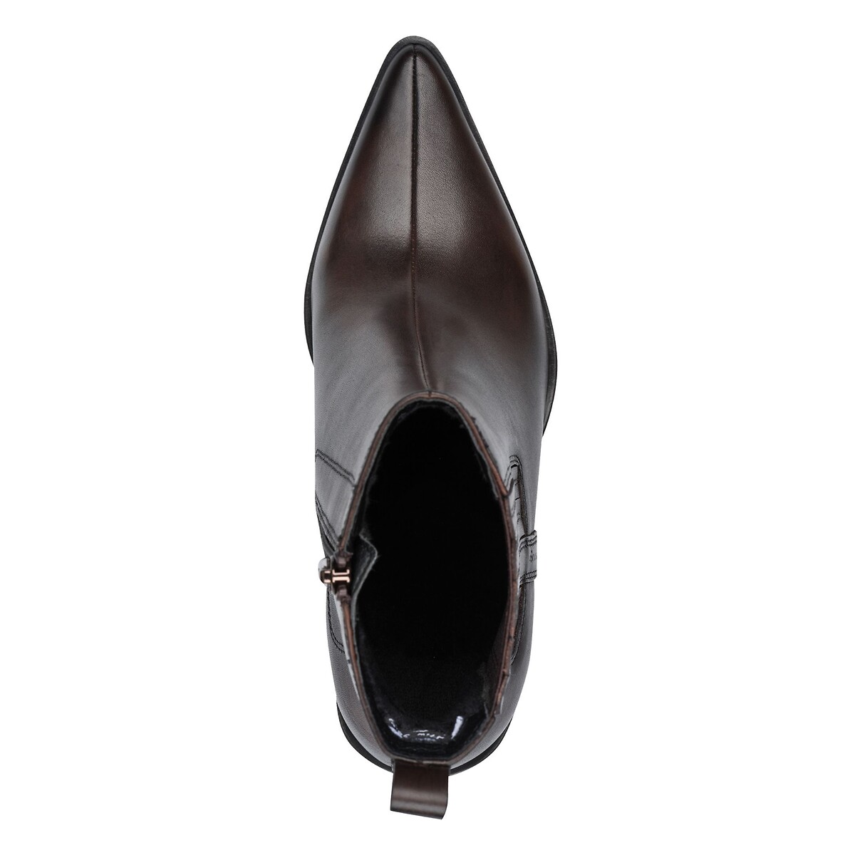 Leather Cowboy Boots dark brown, TAMARIS