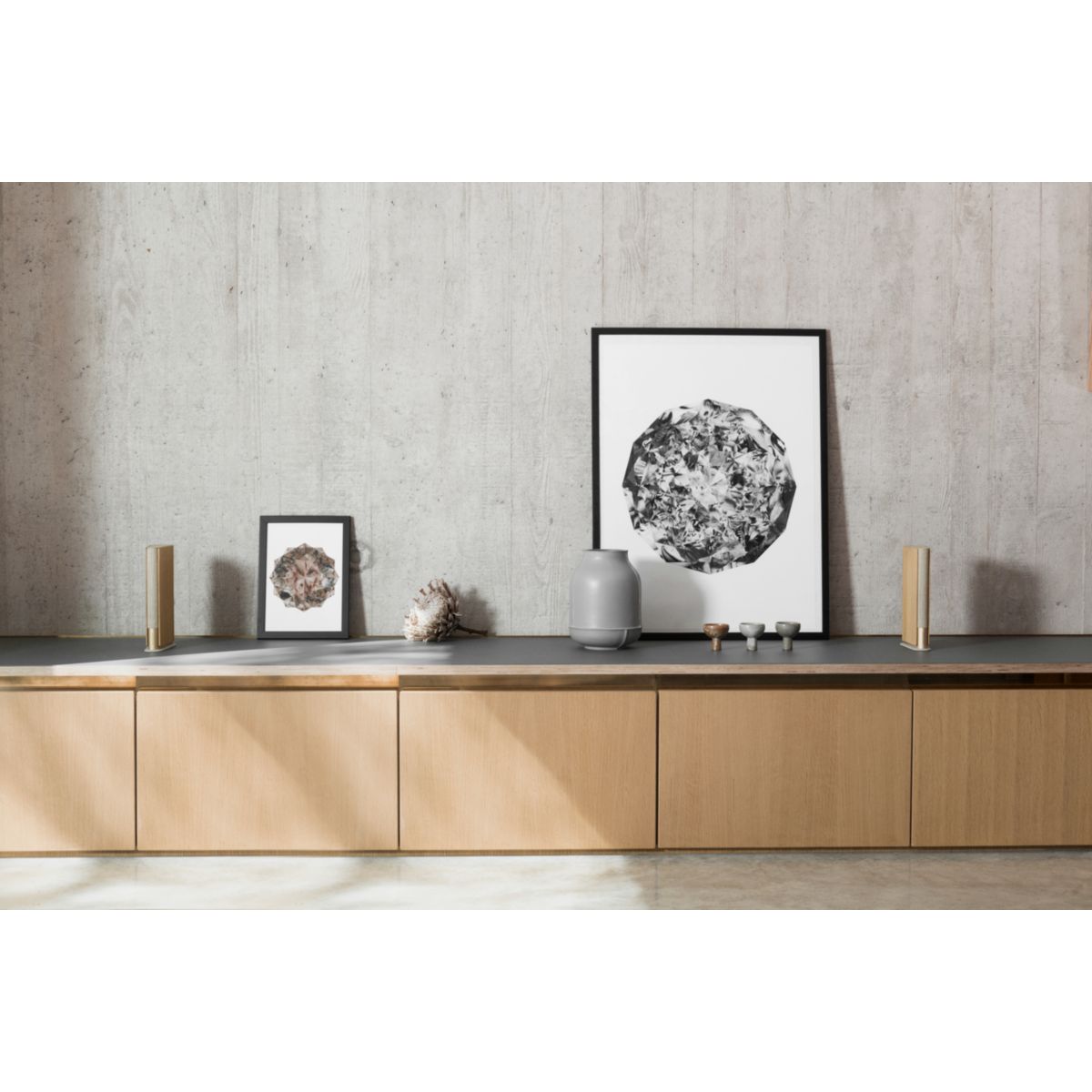 Enceinte portable Beosound Emerge Gold Tone Alu/Light Oak couleur unique, BANG ET OLUFSEN