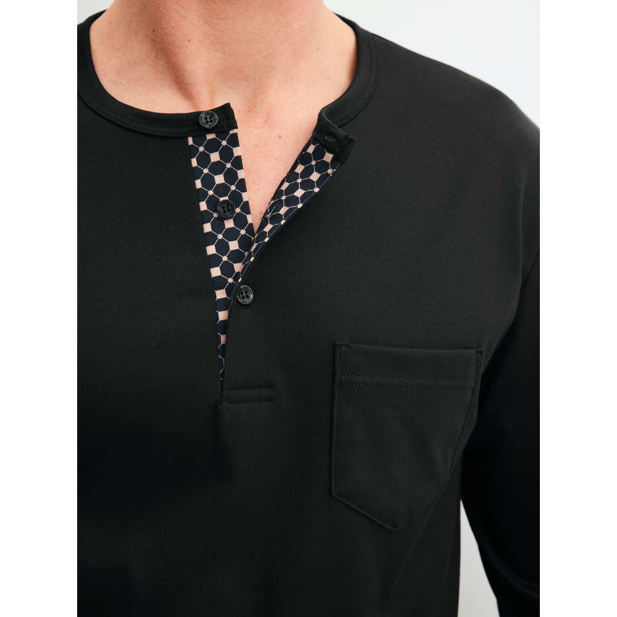 manches longues Coton RELAX COSY VIBES 4 noir, CALIDA