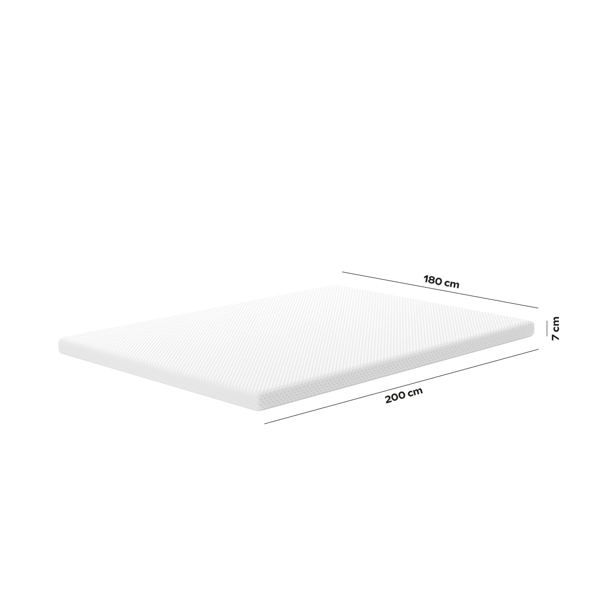 Surmatelas Premium Tencel blanc, SLOME