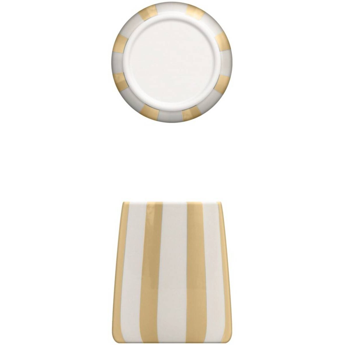 Porte-brosse à dents rayures STRIO jaune, 5FIVE SIMPLY SMART