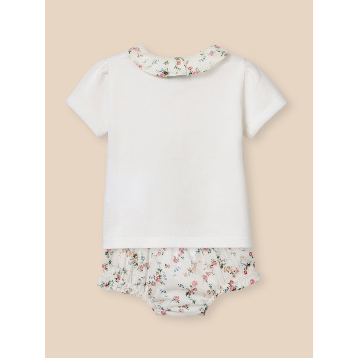 Ensemble T-shirt et bloomer en tissu liberty liberty elizabeth, CYRILLUS