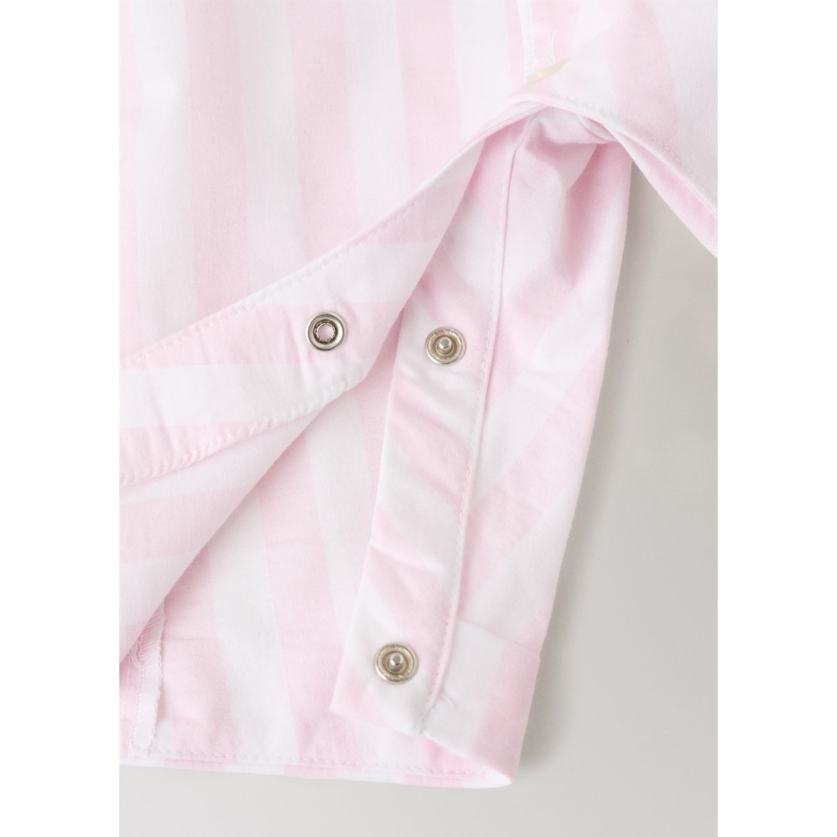 Pyjama grenouillère à rayures épaisses rose pastel, MANGO HOME