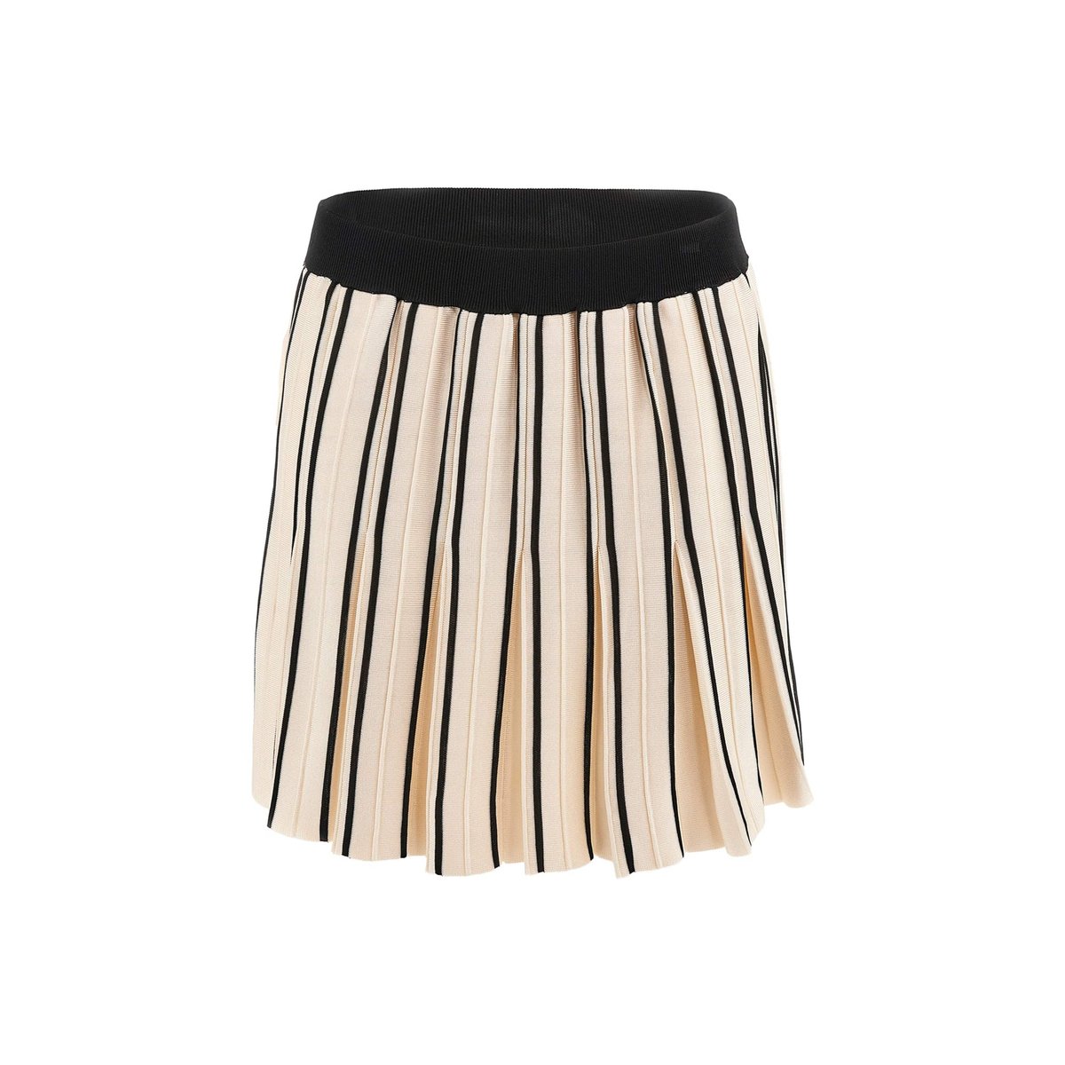 Mini-Jupe Maille Plissée blanc multi, GUESS