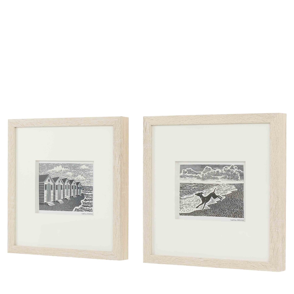 Set of 2 Tidal Tales I Framed Art multi-coloured, ÉDITÉ