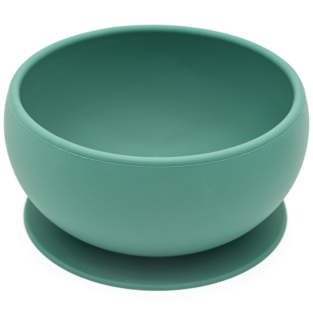 Bol en silicone avec ventouse ANIMAUX vert paon, SASSI