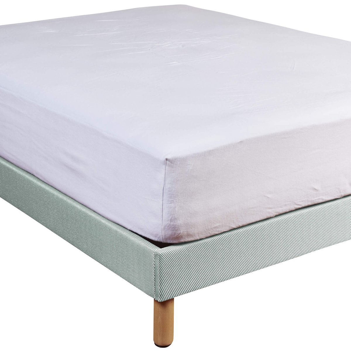 Protège matelas coton bio molleton bonnet 40 blanc, TERRE DE NUIT