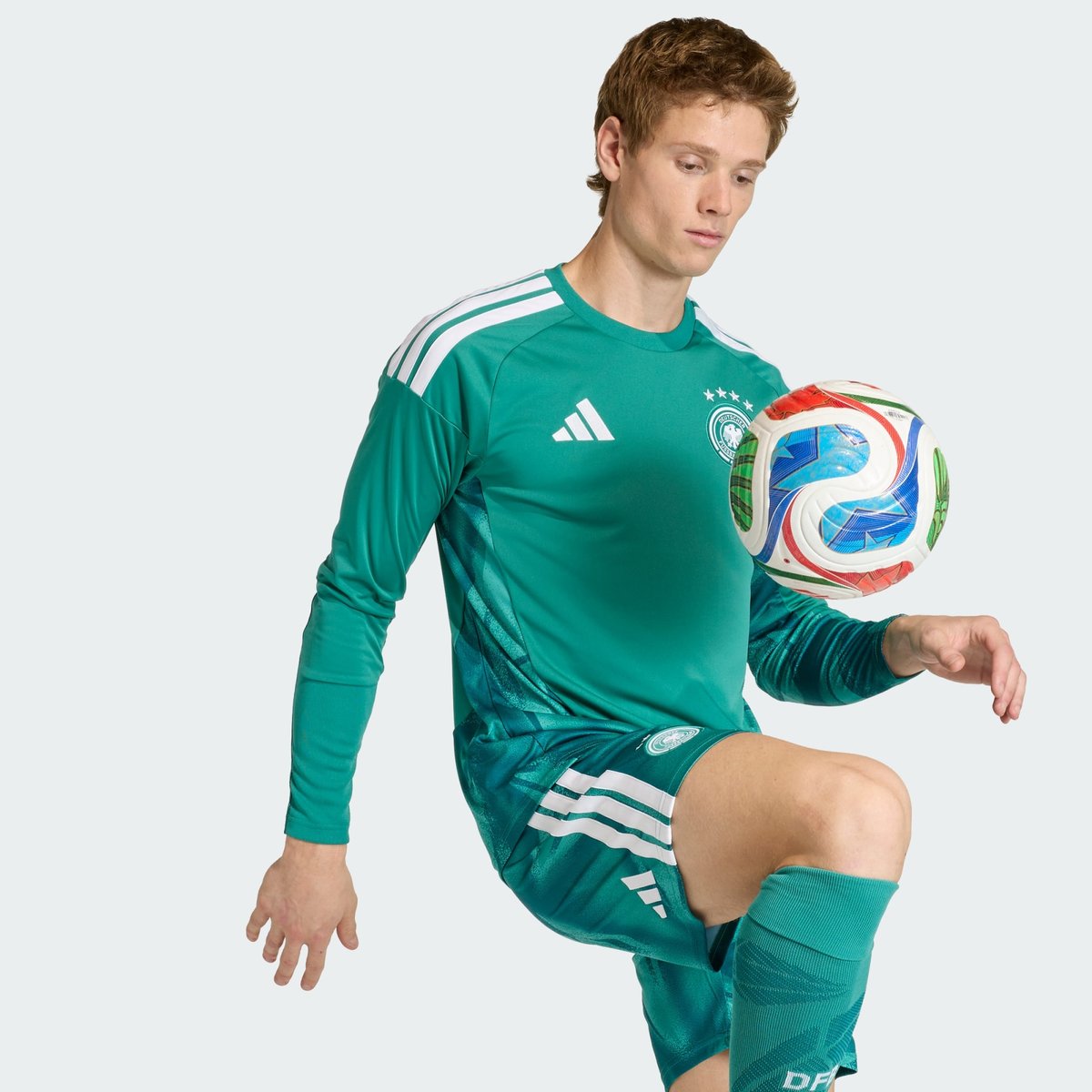 Maillot Manches Longues Gardien De But Domicile Allemagne 26 Maillot Manches Longues Gardien De But Domicile Allemagne 26 active green, adidas Performance